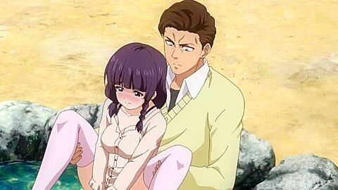 In front of the boy student supported by a sloppy busty teacher, he has given a large tits and picks his nipples.