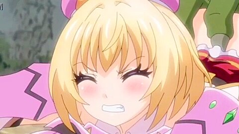 A beautiful hero with big breasts is attacked by a monster and his big cock is penetrated and creampied.