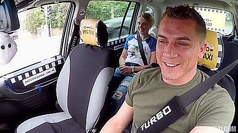 Czech Babe, Sex In The Taxi