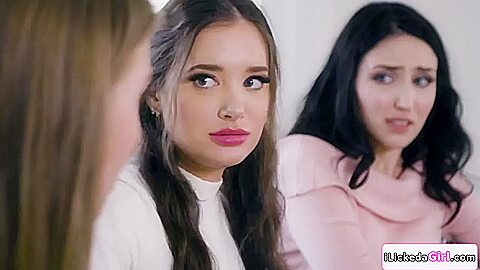 Lena Paul, Jade Baker And Gia Paige – Lesbian Couple Cheating With Same Woman